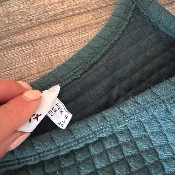 Green Waffle Knit Two-Piece Set - Picture 2 of 8